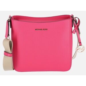 Michael Kors Jet Set Travel Small Messenger Bag Electric Pink Saffiano Leather